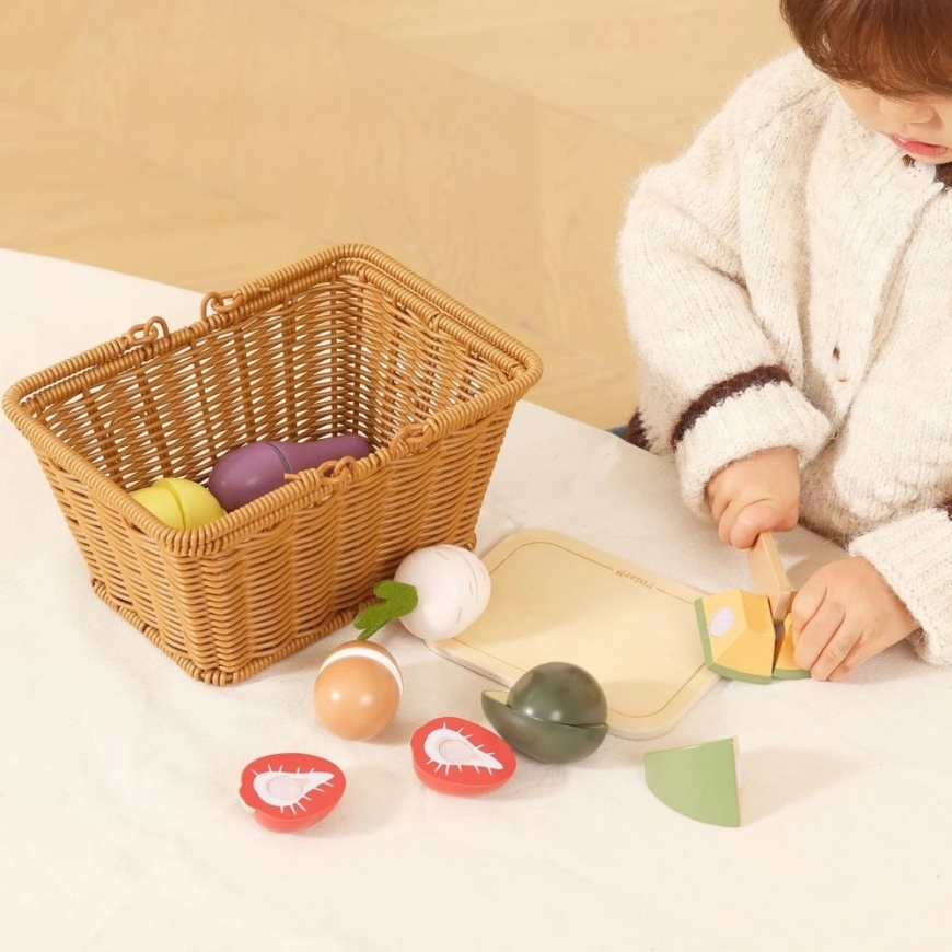 Viga Toys Wooden Fruit Cutting Set PolarB 21 pcs – 3