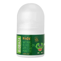 Biobaza, Applechu Monster, Dabis sastāvdaļas, Mitrinošs un nomierinošs, Atsvaidzinošs, Deodorants rullī, Bērniem, 30 ml