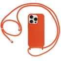 Strap Silicone чехол для телефона iPhone 15 Plus оранжевый