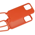 Strap Silicone maciņš telefonam iPhone 15 Plus oranžs