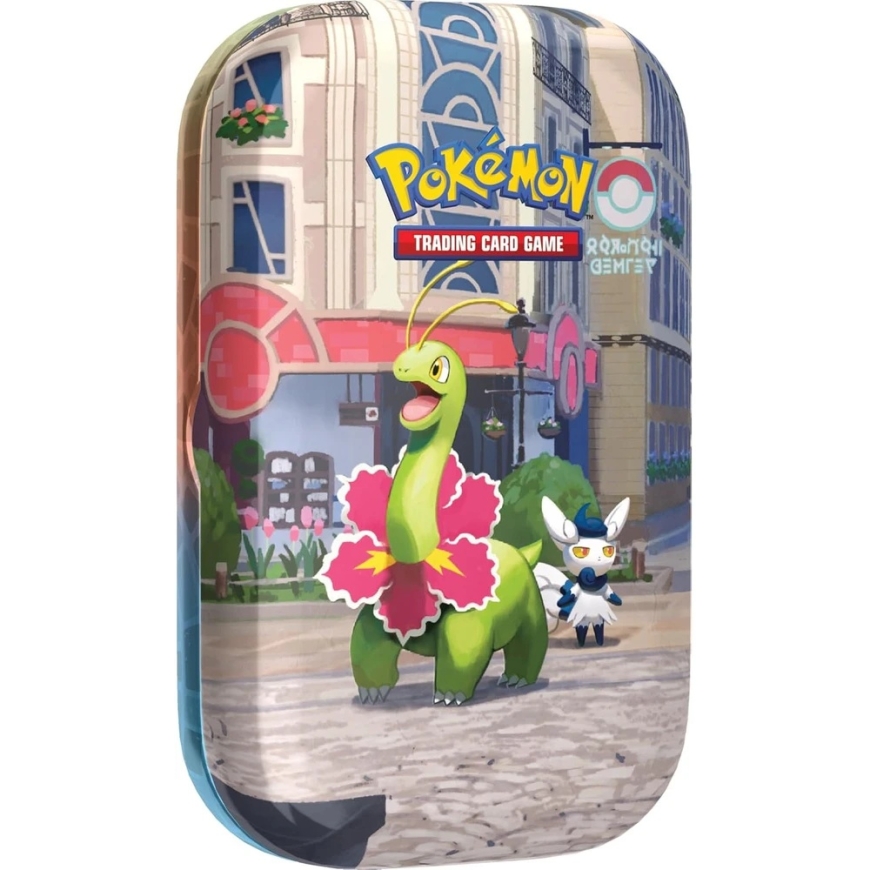 Collectible Cards - Pokémon TCG Lumiose City Mini Tin Meganium with 2 Booster Packs, Sticker Sheet, Code Card – 2