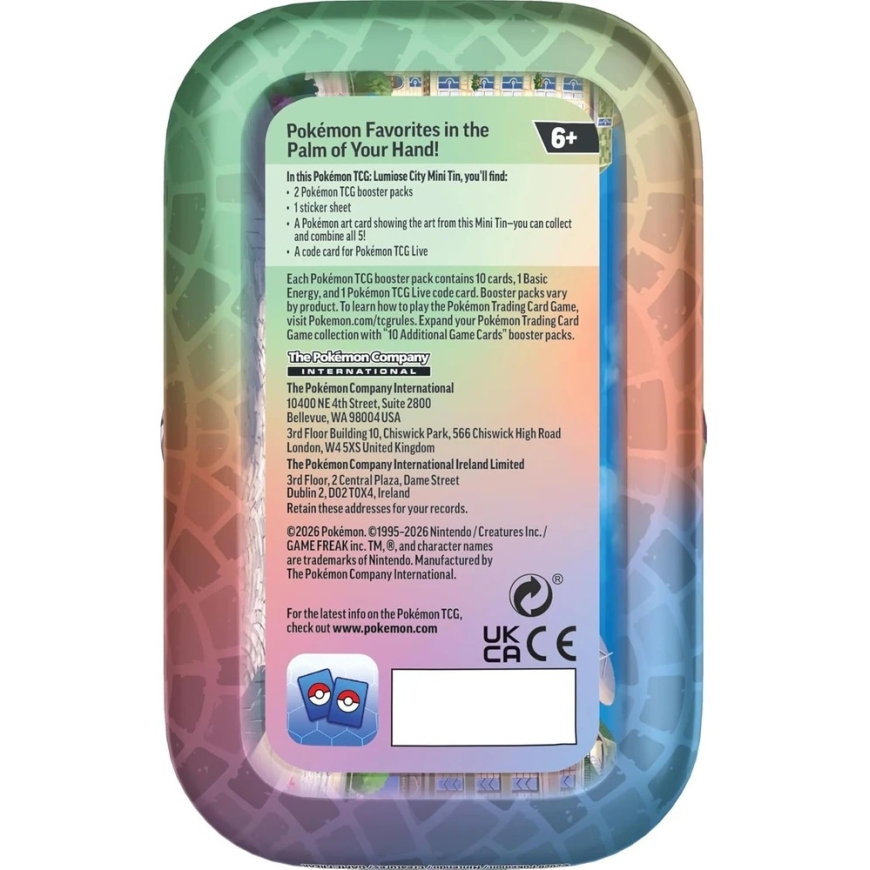 Keräilykortit - Pokémon TCG Lumiose City Mini Tin Meganium kahden booster-paketin, tarra-arkin ja koodikortin kanssa – 3