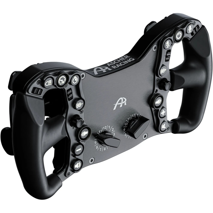 Ascher Racing McLaren Artura Pro-USB Melnais izdevums stūre, 300 mm, RGB, USB – melns – 2