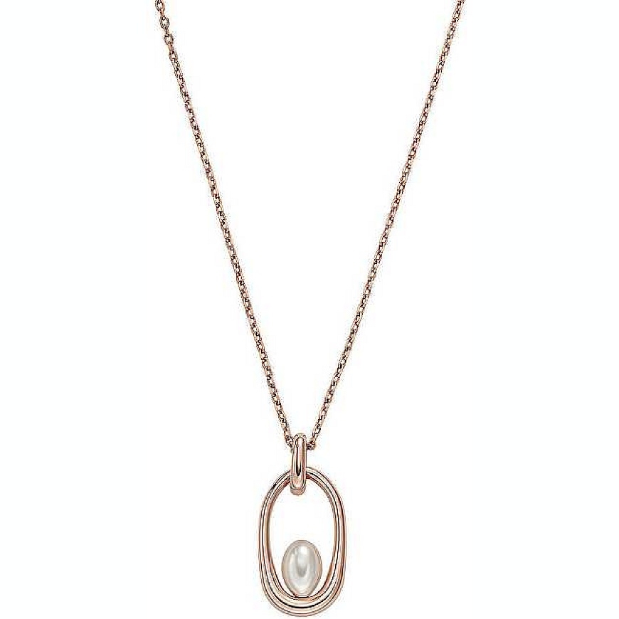 Skagen Timeless bronze pendant with Agnethe pearls SKJ1749791