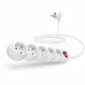 Кабель питания Connect IT Connect IT удлинитель 230 В, 5 розеток, 3 м, с выключателем (белый)