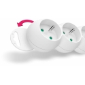 Connect IT Power Cable Connect IT Extension Cable 230 V, 5 Sockets, 3 m, with Switch (White) Connect IT Power Cable Connect IT Extension Cable 230 V, 5 Sockets, 3 m, with Switch (White)