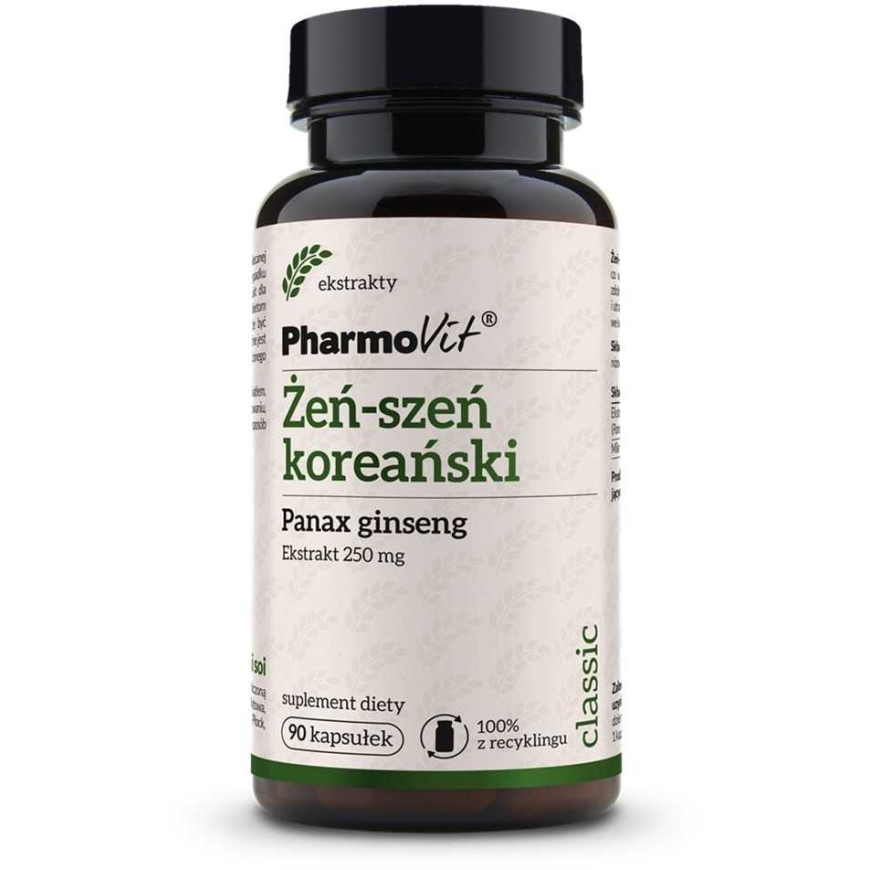 Pharmovit Korėjietiško ženšenio 250 mg maisto papildas, 90 kapsulių