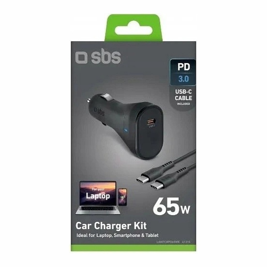 SBS 65W 1c musta + kaapeli cc 2 metriä musta – 2