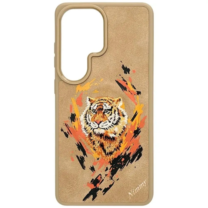 Nimmy Tiger phone case with MagSafe support for Samsung Galaxy S26 Ultra (S948) brown