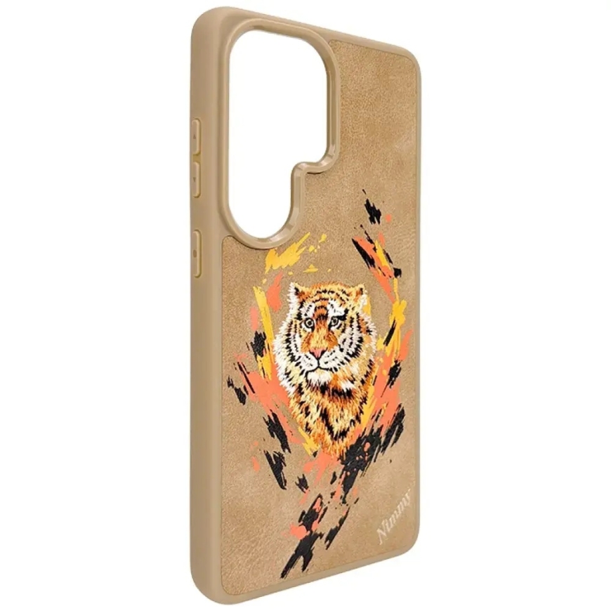 Nimmy Tiger -puhelinsuojus MagSafe-tuetulla Samsung Galaxy S26 Ultra (S948) ruskea – 3
