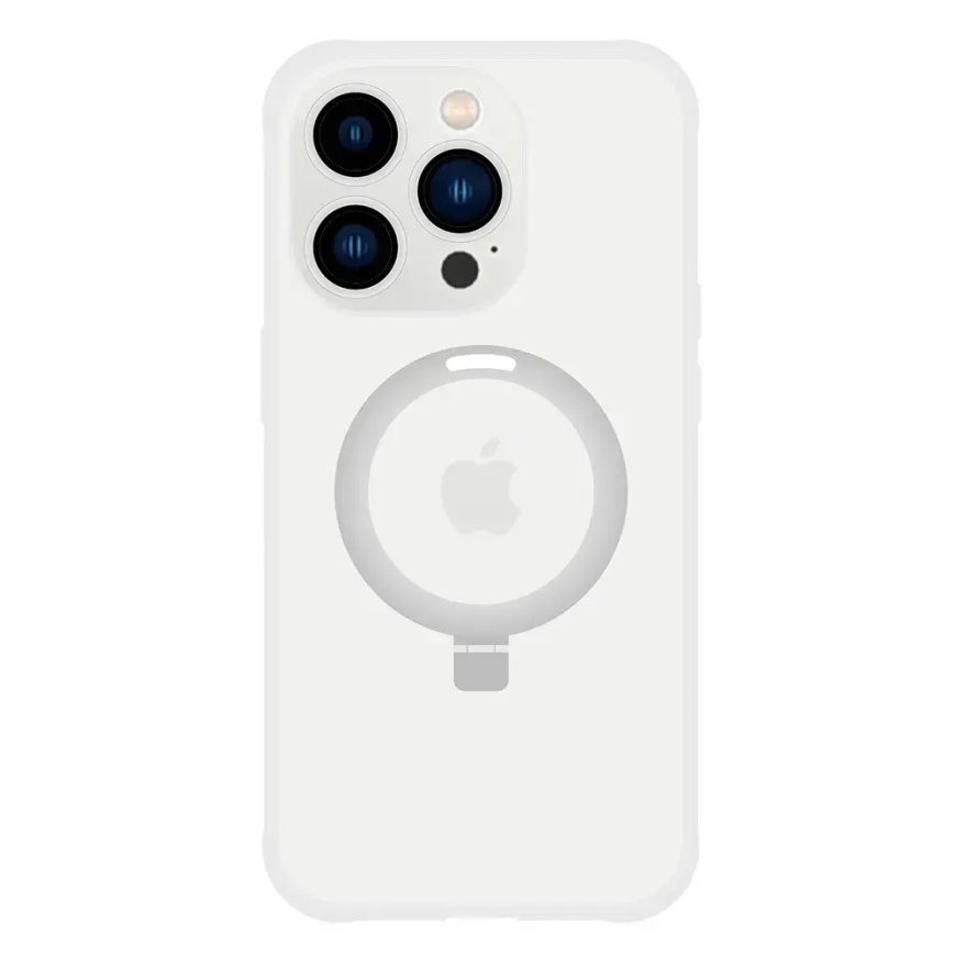 Tel Protect Magical maciņš ar statīvu un MagSafe atbalstu telefonam iPhone 13 Pro sudraba krāsā – 2