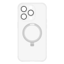 Tel Protect Magical telefono dėklas su stovu ir MagSafe palaikymu iPhone 13 Pro sidabrinis