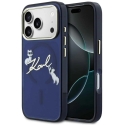 „Karl Lagerfeld IML Choupettes Karl Script Logo MagSafe“ dėklas, skirtas „iPhone 17 Pro Max“ - Mėlyna