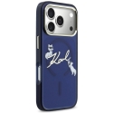 „Karl Lagerfeld IML Choupettes Karl Script Logo MagSafe“ dėklas, skirtas „iPhone 17 Pro Max“ - Mėlyna