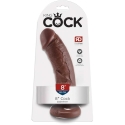 Pipedream "King Cock" 8 tolline dildoe, pruun