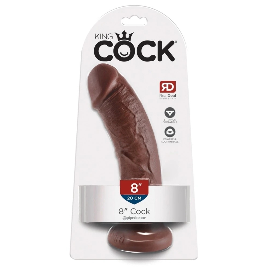 Pipedream "King Cock" 8 inch dildo, brown – 2