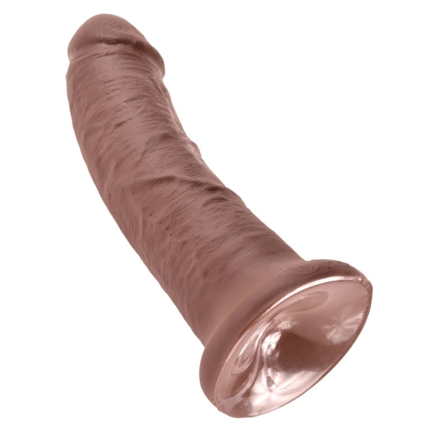 Pipedream "King Cock" 8 дюймовый фаллоимитатор, коричневый – 3
