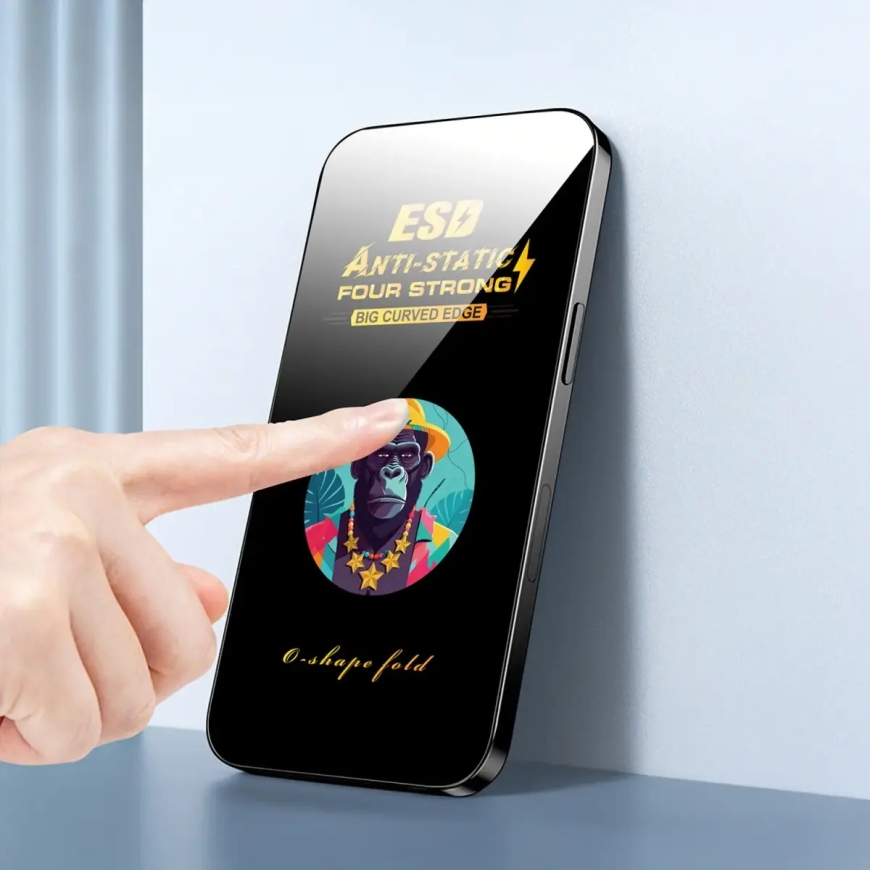 Universalus grūdintas stiklas 9D OneFit AI-56 6,7" – 2