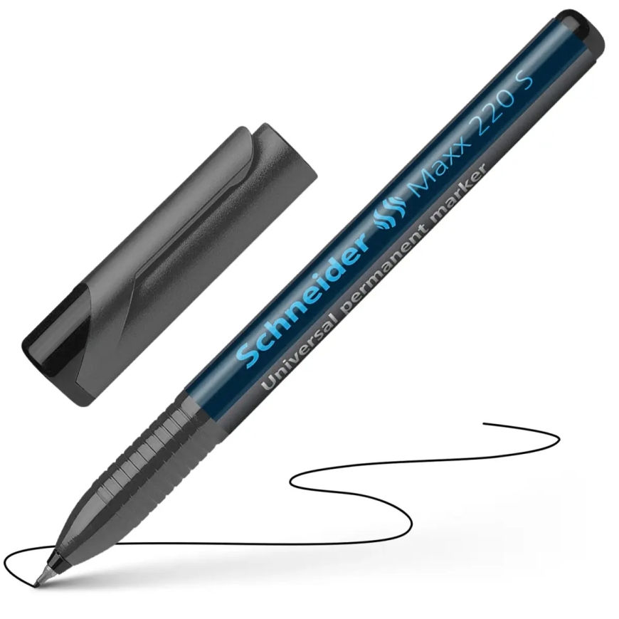 Permanent marker SCHNEIDER for OHP transparency film OHP Maxx 220S, 0.4mm, black – 2