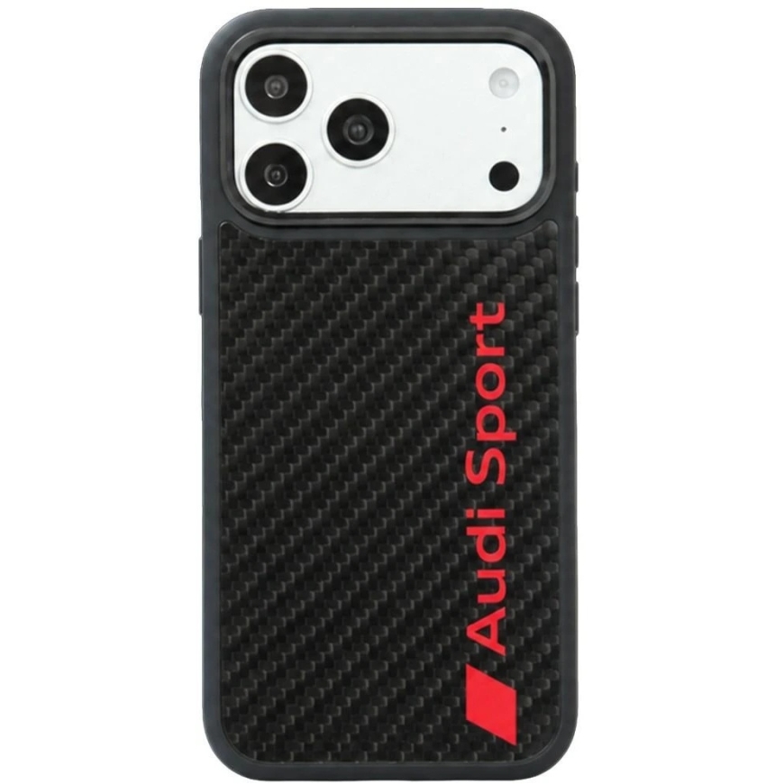 Audi R8 süsinikkiud MagSafe kate iPhone 18 Pro Max / 17 Pro Max - Must