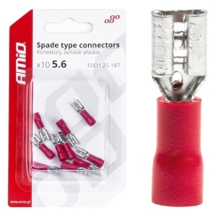 Plakanie savienotāji – ligzdas 5,6 mm 0,5–1,5 mm² 10A, 10 gab.