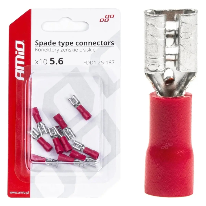 Pynimo tipo jungtys 5,6 mm 0,5-1,5 mm2 10A 10 vnt