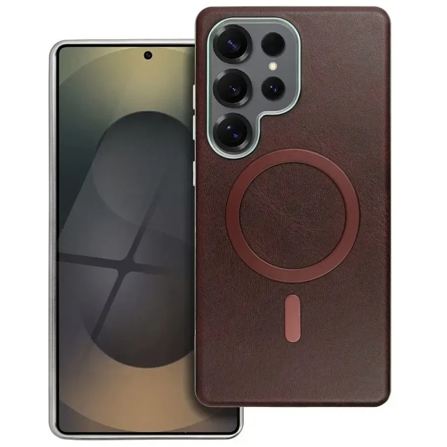 OEM Чехол для Samsung A37 Gentleman Mag Cover совместимый с MagSafe коричневый – 2