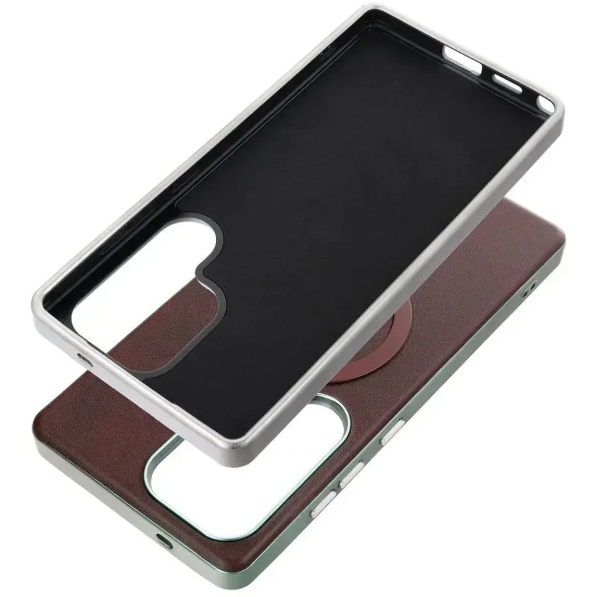 OEM Чехол для Samsung A37 Gentleman Mag Cover совместимый с MagSafe коричневый – 3