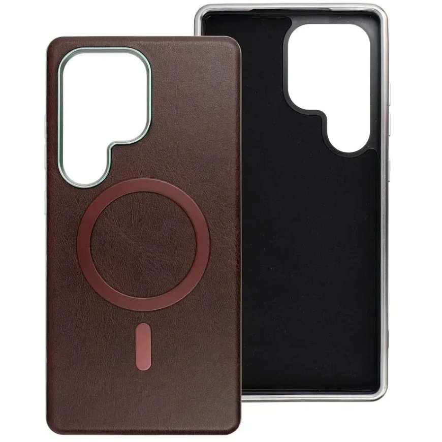 OEM Kott Samsung A37 Gentleman Mag Cover, ühilduv MagSafe'iga, pruun – 4