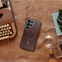 OEM Kuori Samsung A37 Gentleman Mag Cover, yhteensopiva MagSafen kanssa, ruskea OEM Kuori Samsung A37 Gentleman Mag Cover, yhteensopiva MagSafen kanssa, ruskea