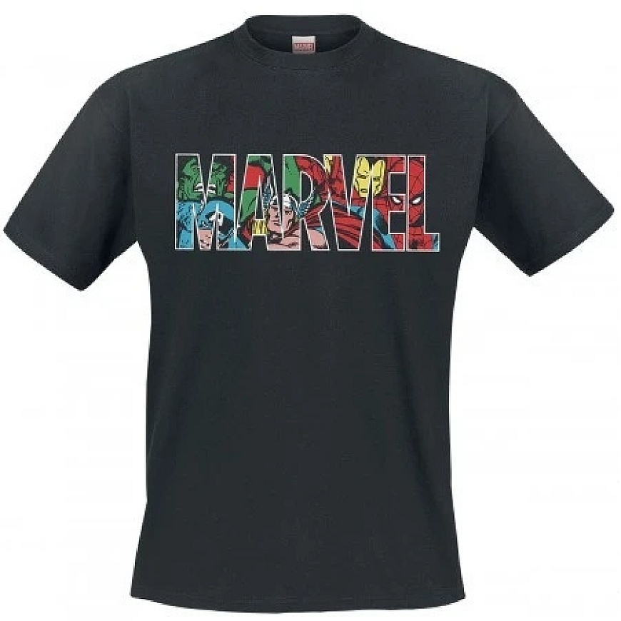 Pc Merch MARVEL Logo must särk - suurus S
