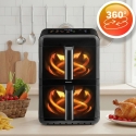 Langaton pystysuuntainen ilmafriteeraja kahdella kameralla Berdsen BD-663, 11,6 l, 3000 W Langaton pystysuuntainen ilmafriteeraja kahdella kameralla Berdsen BD-663, 11,6 l, 3000 W