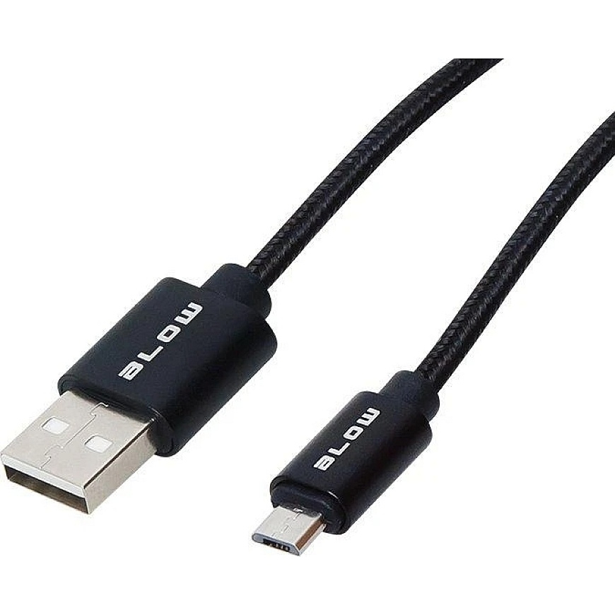 Blow USB A - micro B connector 2.0 m braided – 2