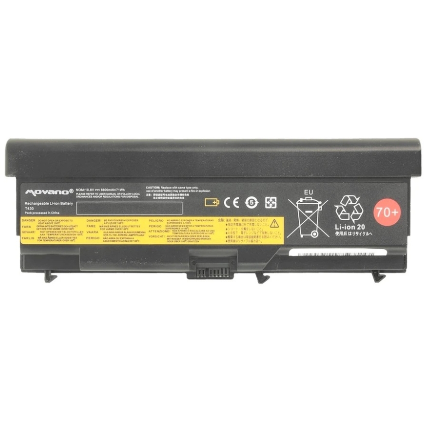 Movano „Lenovo ThinkPad L530 T430 T530“ akumulators - 6600 mAh (71 Wh) – 3