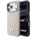 Karl Lagerfeld Grained Embossed Ring & Kameo Logo MagSafe maciņš iPhone 18 Pro / 17 Pro bēšs Karl Lagerfeld Grained Embossed Ring & Kameo Logo MagSafe maciņš iPhone 18 Pro / 17 Pro bēšs