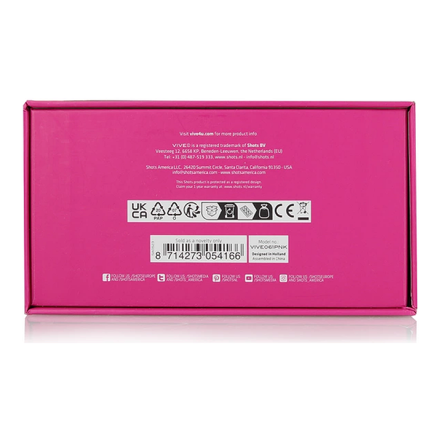 Vive By Shots Gen – rechargeable triple action G-spot vibrator with pulse wave and vibrating bristles – Pink – 4