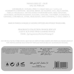 Franck Boclet Oud perfume unisex 100 ml