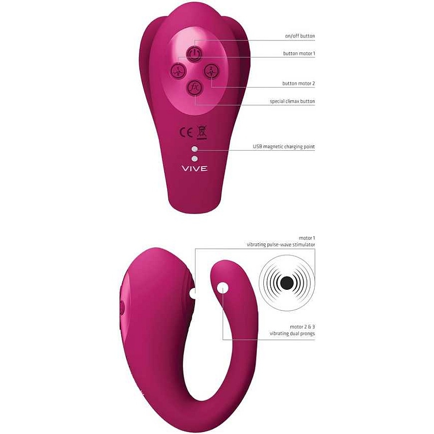 Vive By Shots "Vive" WOMEN'S CLITORAL VIBRATOR PULSATING COUPLE 10 USB MODE – 3