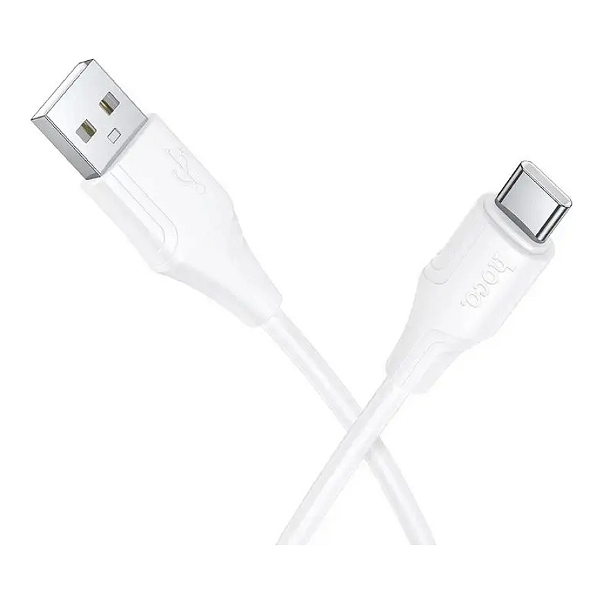 Hoco X124 andmeedastus- ja laadimiskaabel | USB-A kuni USB-C | 15W | 1m | valge