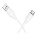 Hoco X124 datu pārraides un uzlādes vads | USB-A uz USB-C | 15W | 1m | balts