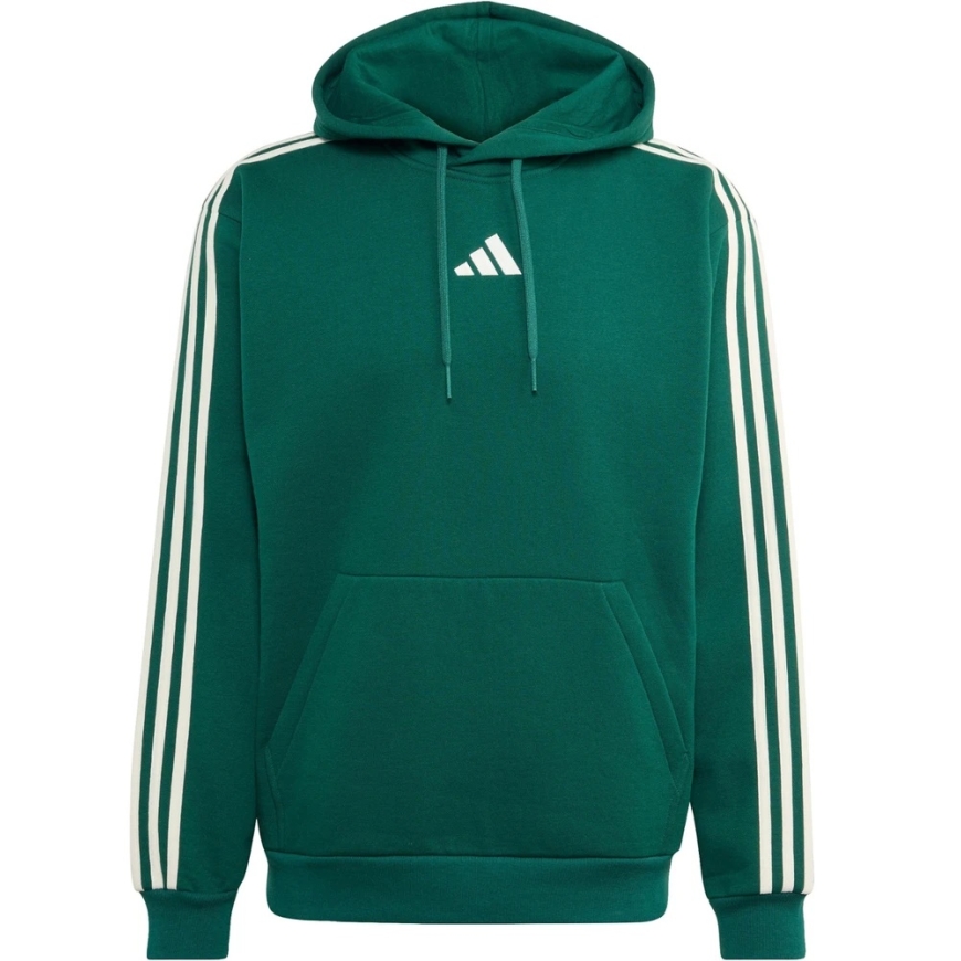 Vīriešu adidas Essentials 3-Stripes Fleece Hoodie zaļš KZ1413 (XL) – 2