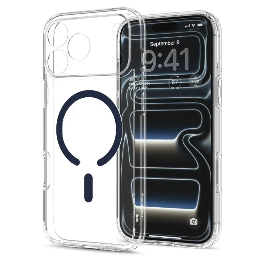 SPIGEN ULTRA HYBRID MAGSAFE IPHONE 17 PRO MAX / 18 PRO MAX ПРОЗРАЧНЫЙ/ГЛУБОКИЙ СИНИЙ – 3