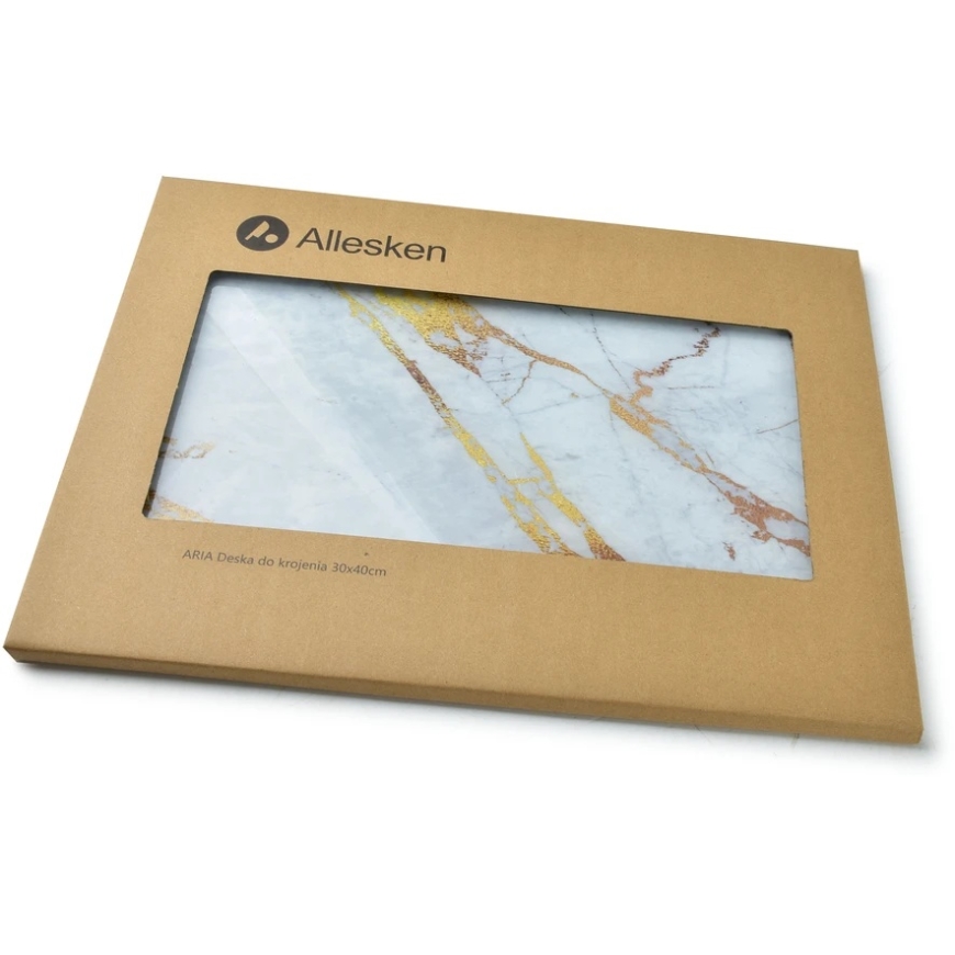 Allesken Aria Стеклянная доска 40x30см мрамор – 2