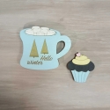 Wooden needle case "Chocolate Muffin" KF056/92 Wooden needle case "Chocolate Muffin" KF056/92