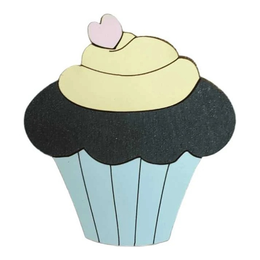 Wooden needle case "Chocolate Muffin" KF056/92 – 2
