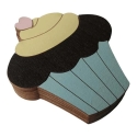 Wooden needle case "Chocolate Muffin" KF056/92 Wooden needle case "Chocolate Muffin" KF056/92