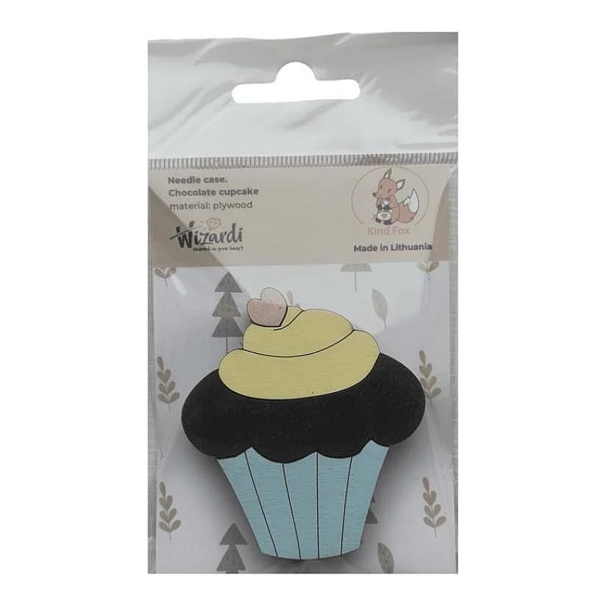 Wooden needle case "Chocolate Muffin" KF056/92 – 5