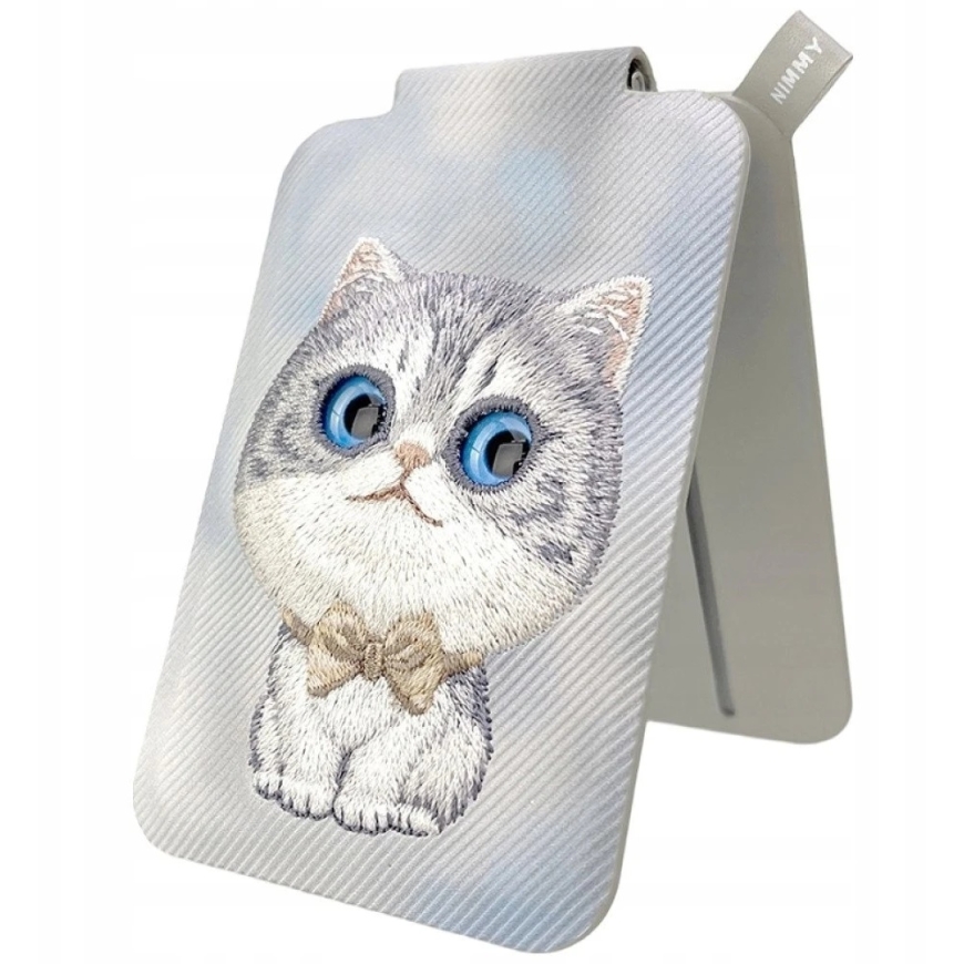 Nimmy New Big-Eye Cute Pets 2.0 magnetne rahakott kassidele telefonitelefoniga - hall – 2