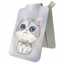 Nimmy New Big-Eye Cute Pets 2.0 magneettinen lompakko kissallepuhelintelineellä - harmaa Nimmy New Big-Eye Cute Pets 2.0 magneettinen lompakko kissallepuhelintelineellä - harmaa