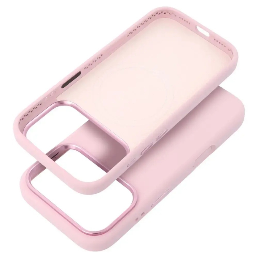 Forcell F-Protect Frame Premium telefono dėklas su MagSafe palaikymu Samsung Galaxy S26+ (S947) rožinis – 2
